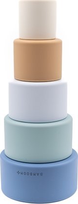 BAMBOOM Silikonowa wieża sensoryczna niebieska 6m+ BAMBOOM