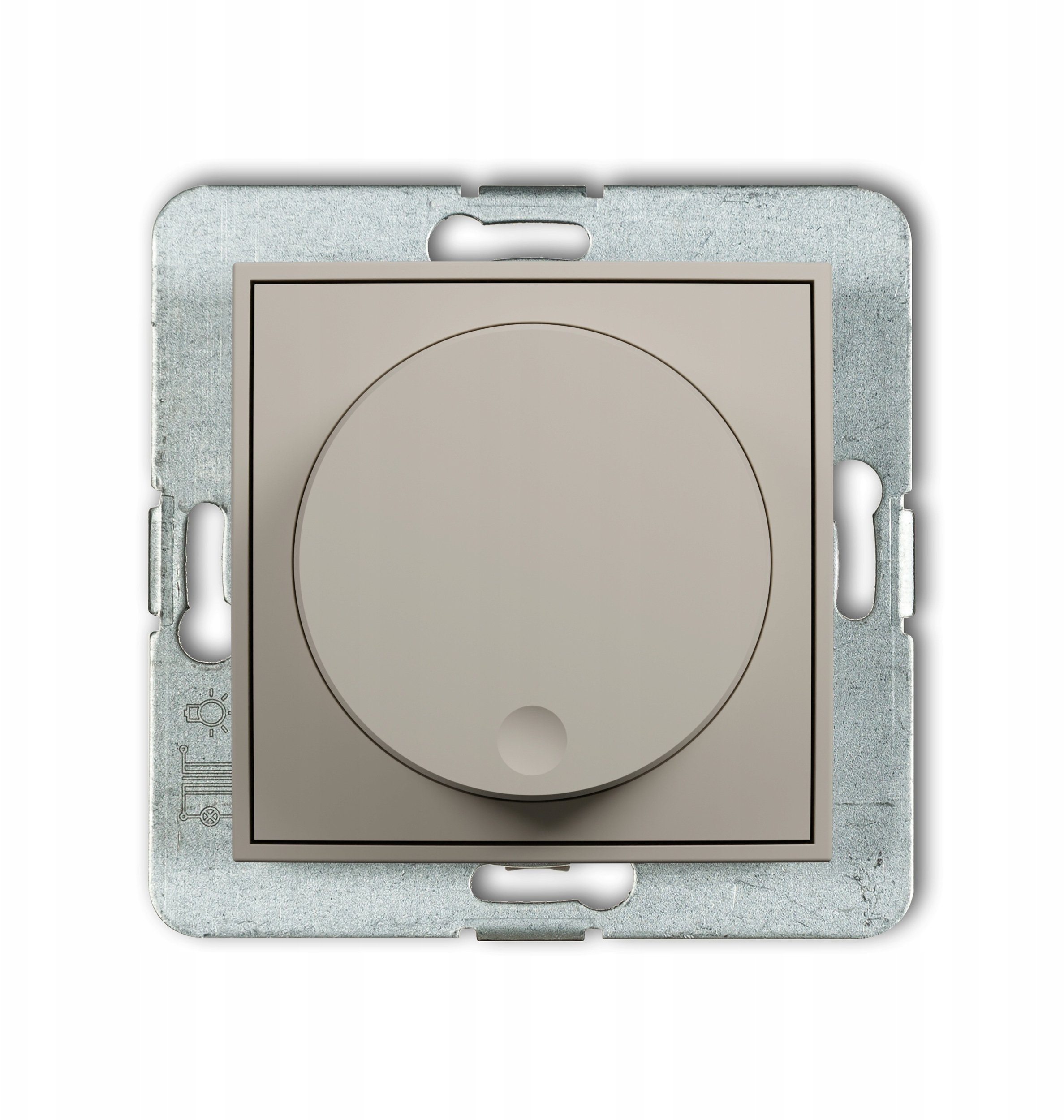 Karlik MINI Mechanizm elektroniczny regulator oświetlenia przyciskowo-obrotowy do lamp LED taupe 60MRO-2