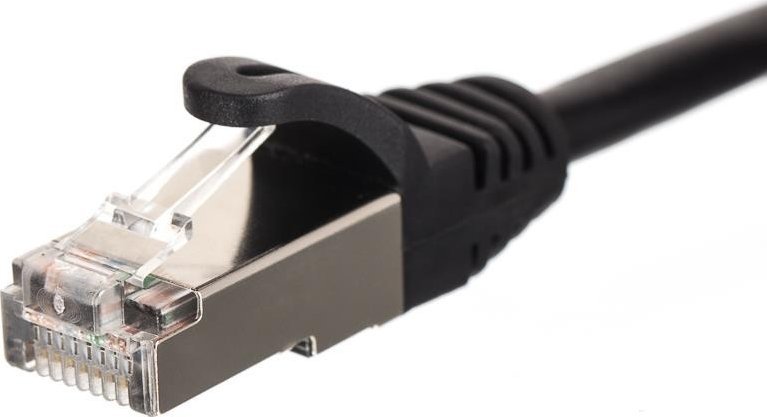 NetRack Patchcord RJ45, kat. 6 FTP F/UTP, 1m, Netrack, czarny