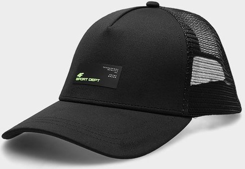 4f Czapka z daszkiem męska 4F M123 głęboka czerń 4FSS23ACABM123 20S L