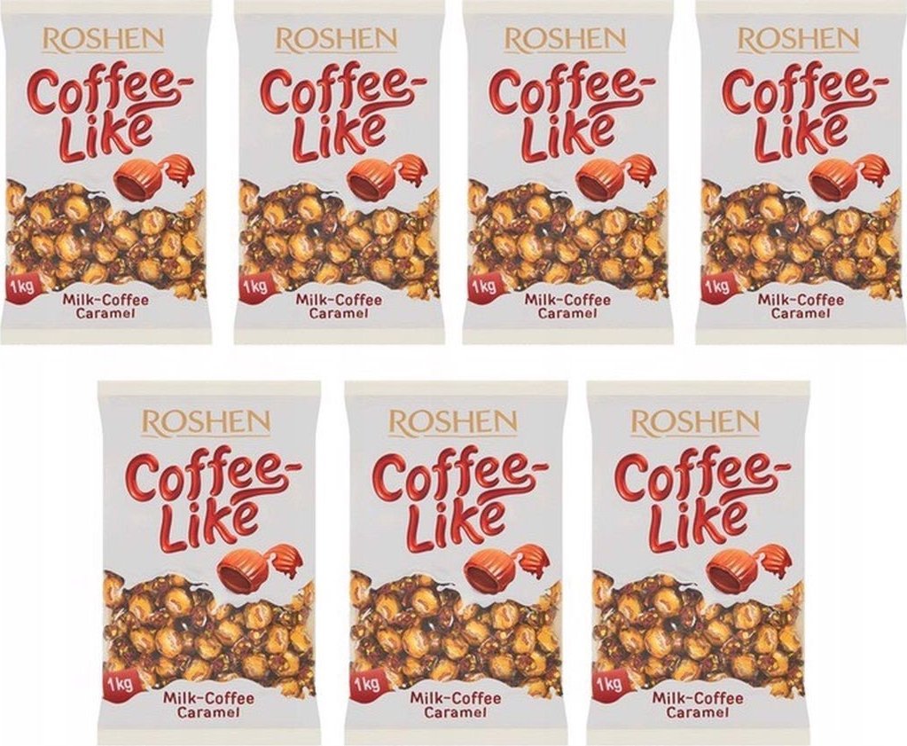 Roshen CoffeeLike Karmelki nadziewane 1 kg x 7 sztuk
