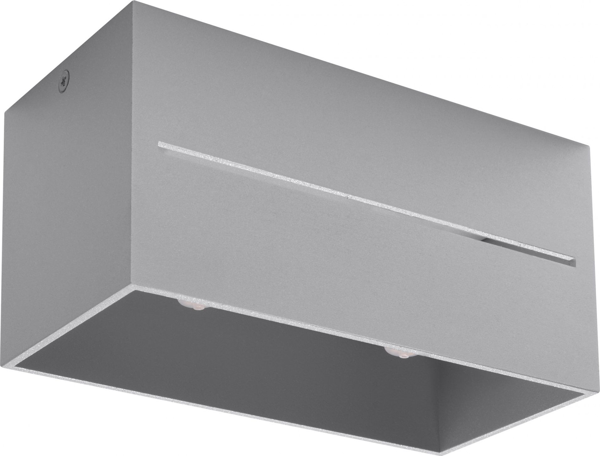 Lampa sufitowa Lumes Szary prostokątny plafon LED - EX510-Lobi