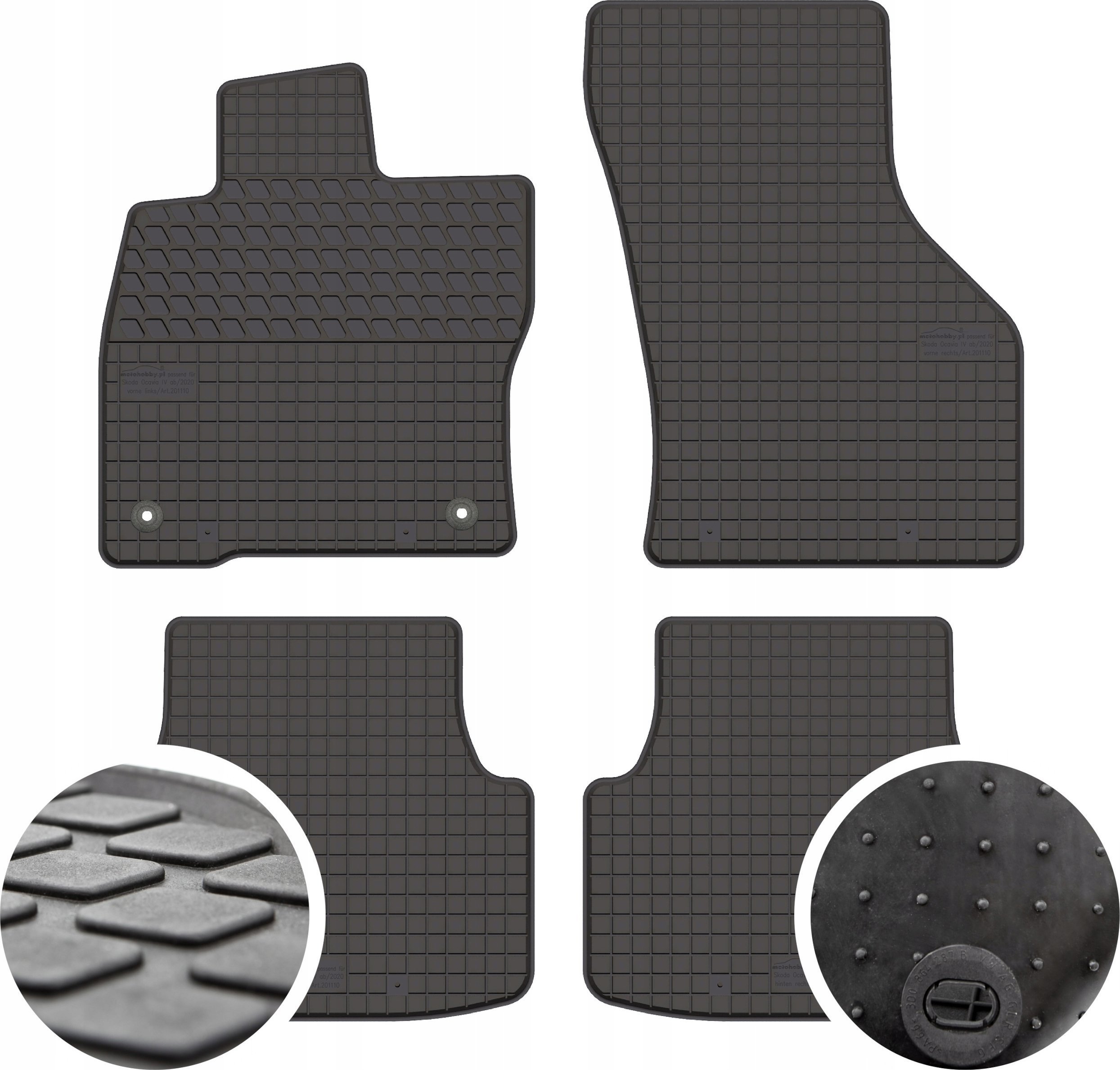 GeyerHosaja Dywaniki gumowe do Skoda Octavia IV
