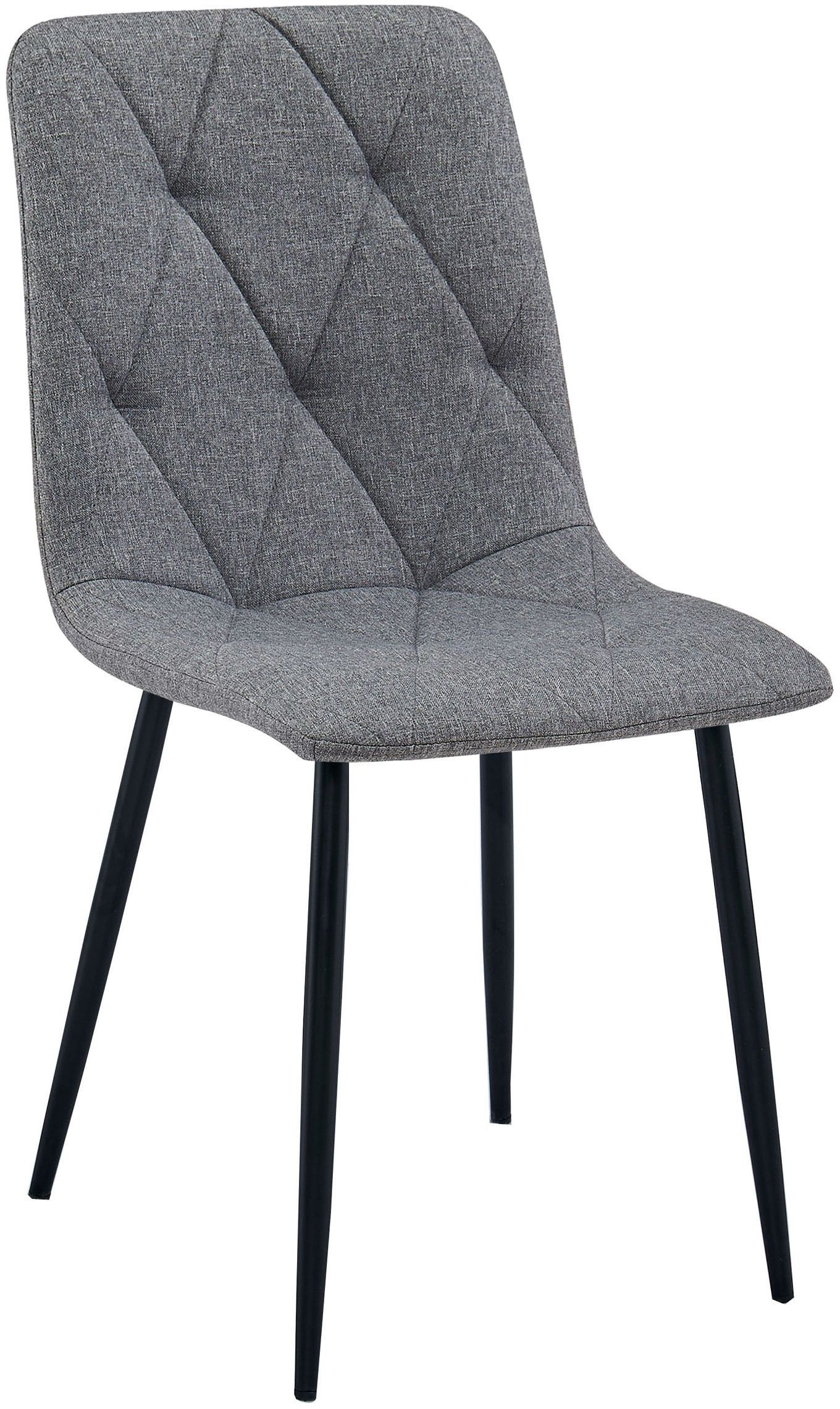 Krzesło LIBRA - ciemny szary materiał / nogi czarne x 1