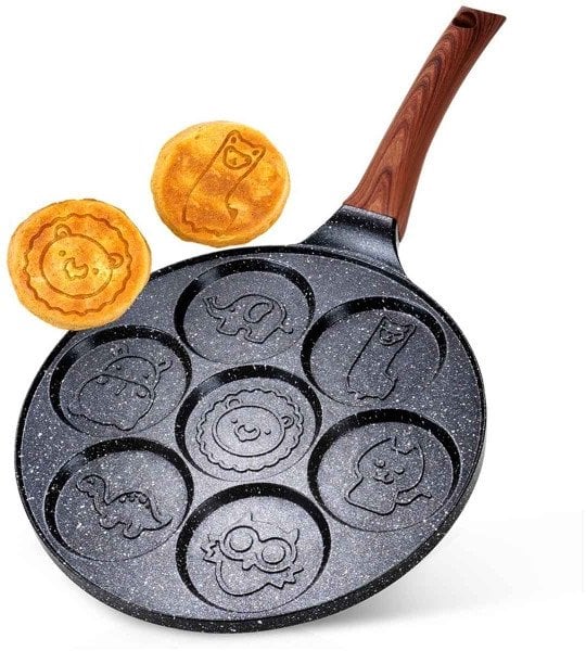 PATELNIA GRANITOWA DO JAJEK I PLACKÓW ZE ZWIERZĄTKAMI BLACK&WOOD 199080