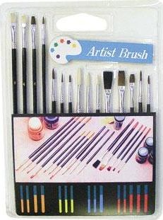 Titanum Komplet pędzelków artystycznych TITANUM 15 szt. Titanum