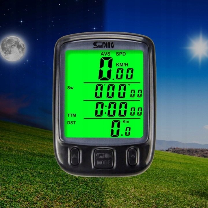 LICZNIK ROWEROWY PRZEWODOWY 28 FUNKCJI LCD DO ROWERU PRĘDKOŚCIOMIERZ IP68