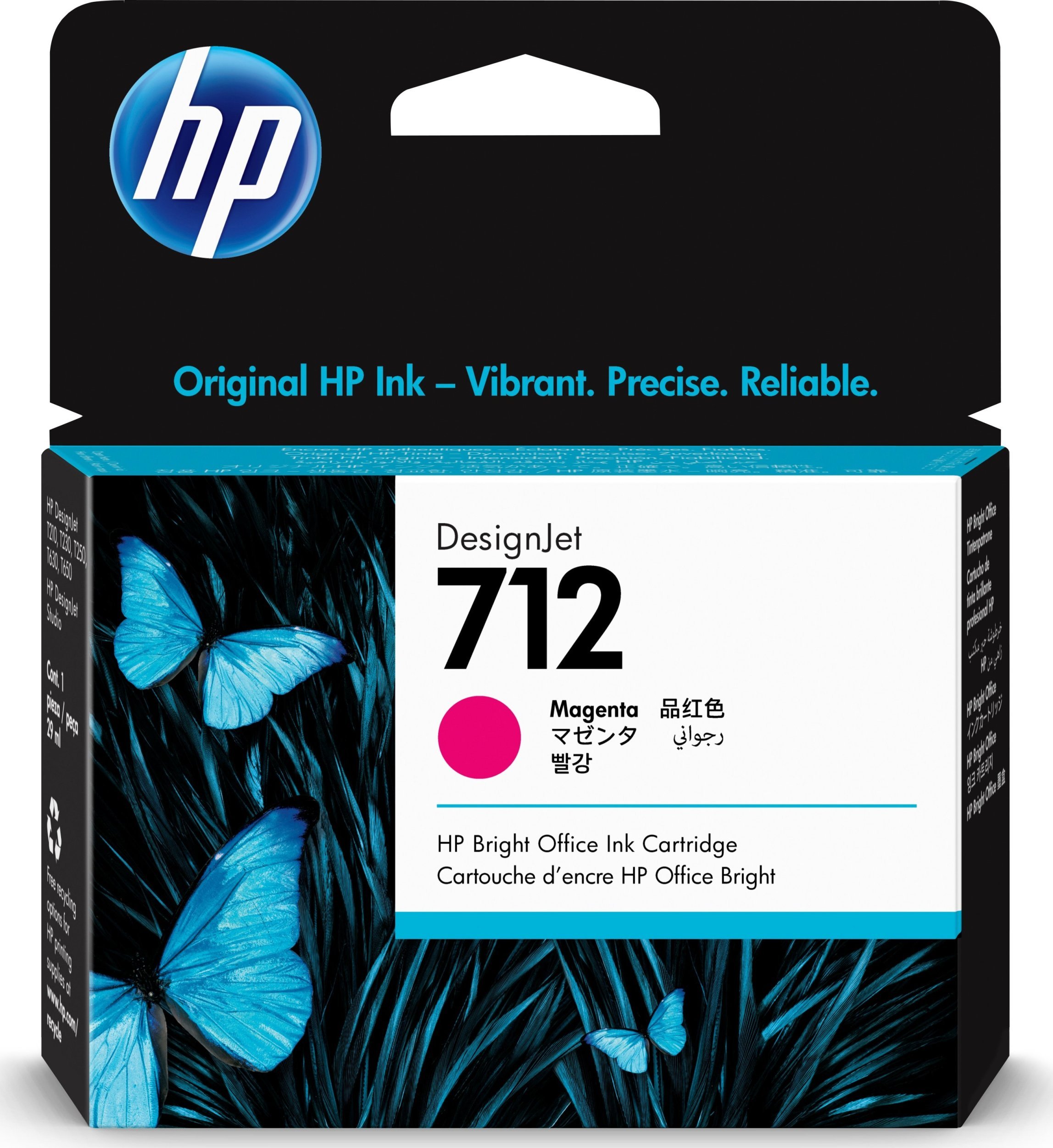 Tusz HP HP-3ED68A Magenta Ink Cartridge Designjet T210,T230,T250,T630,T650 3ED67A