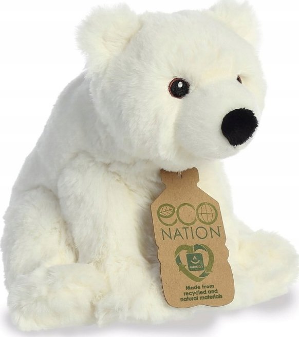 ECO NATION AURORA Eco* Nation Plush Polar Bear, 24 cm