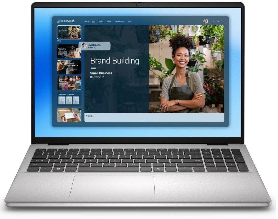 Laptop Dell Laptop 16 DC16251 W11P C7-150U|16GB|1TB|Intel Graphics|FgrPr.|WLAN + BT|16.0 16.10 2K Touch|BcklKb|4C|65W|3YPS Platinum Sil