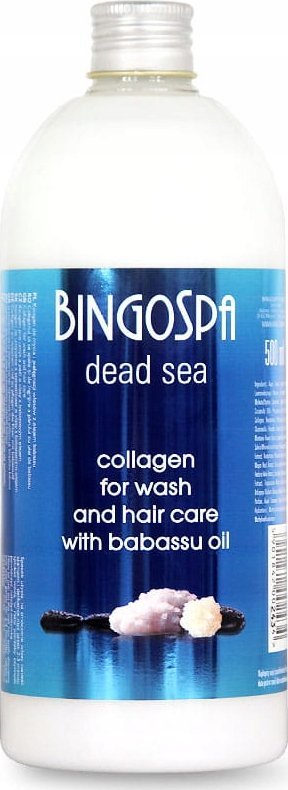 BingoSpa dead sea Kolagen do mycia i pielęgnacji włosów z olejkiem babassu 500ml