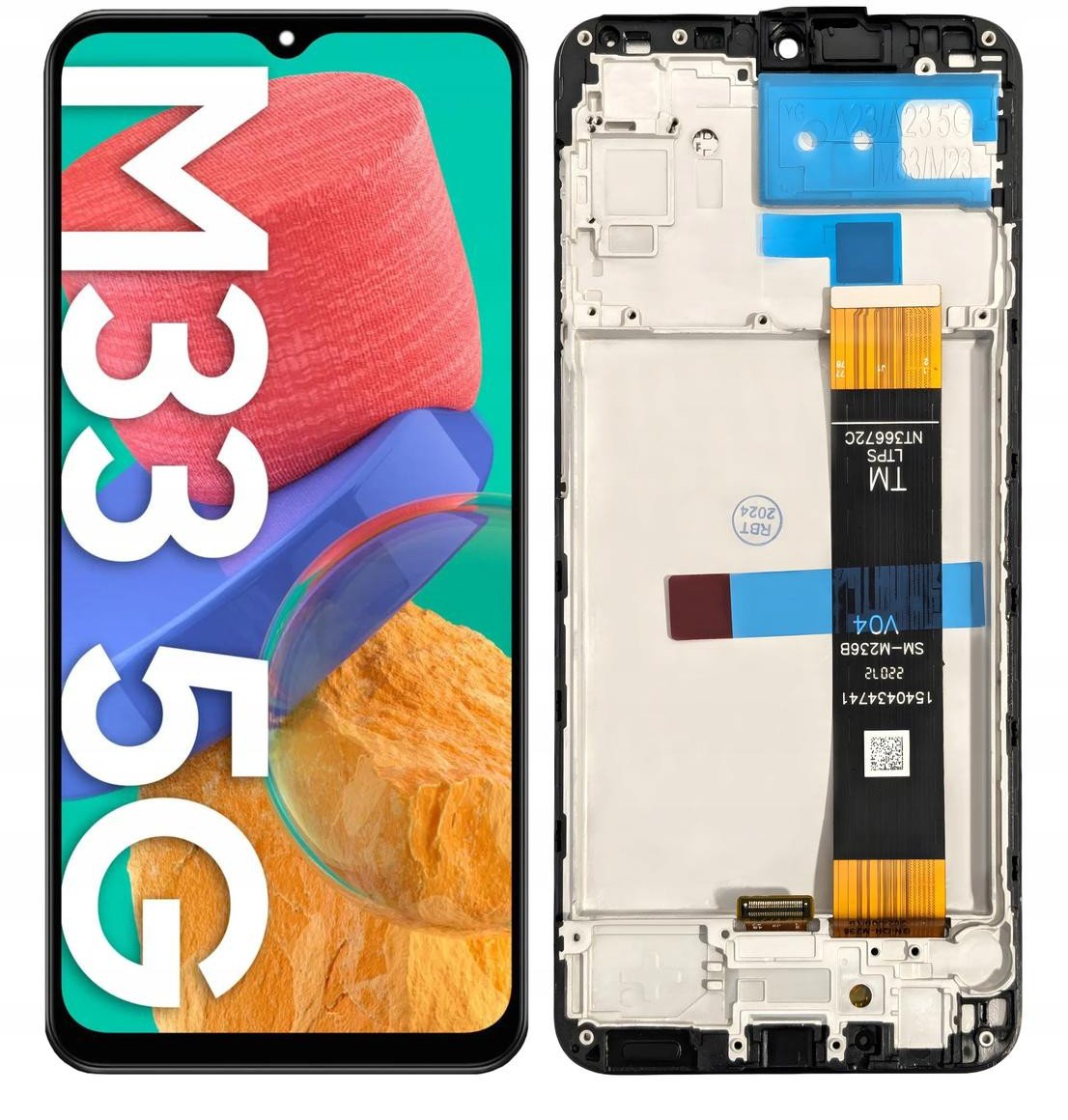 WYŚWIETLACZ EKRAN LCD DO SAMSUNG M33 5G RAMKA