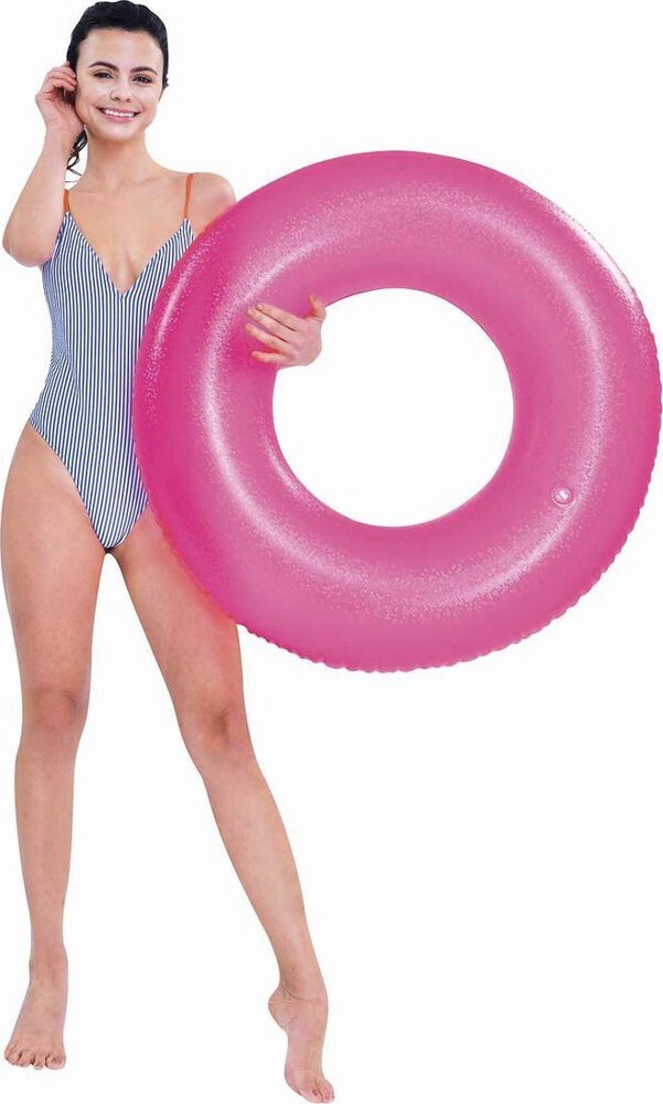 JiLong Kółko do pływania mozaika 90cm 37605 - różowy