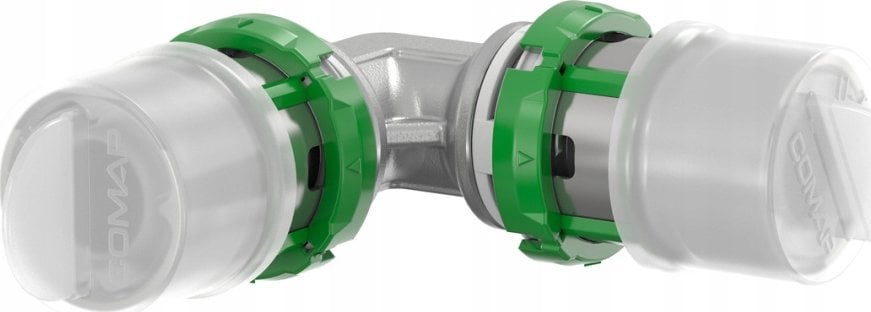 Kolano 90 stopni zaprasowywane MultiSkin mosiądz/cynowany 26x26