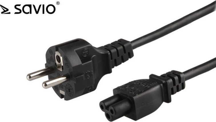 Kabel zasilający Savio Przewód zasilający \'koniczynka\' Savio CL-81 1,8m, wielopak 10 szt., 3x0.75mm2-SAVIO CL-81Z