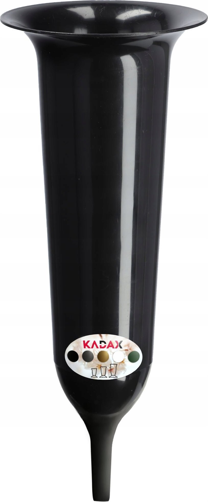 Kadax Flakon Na cmentarz Wbijany Nagrobek Czarny 35cm