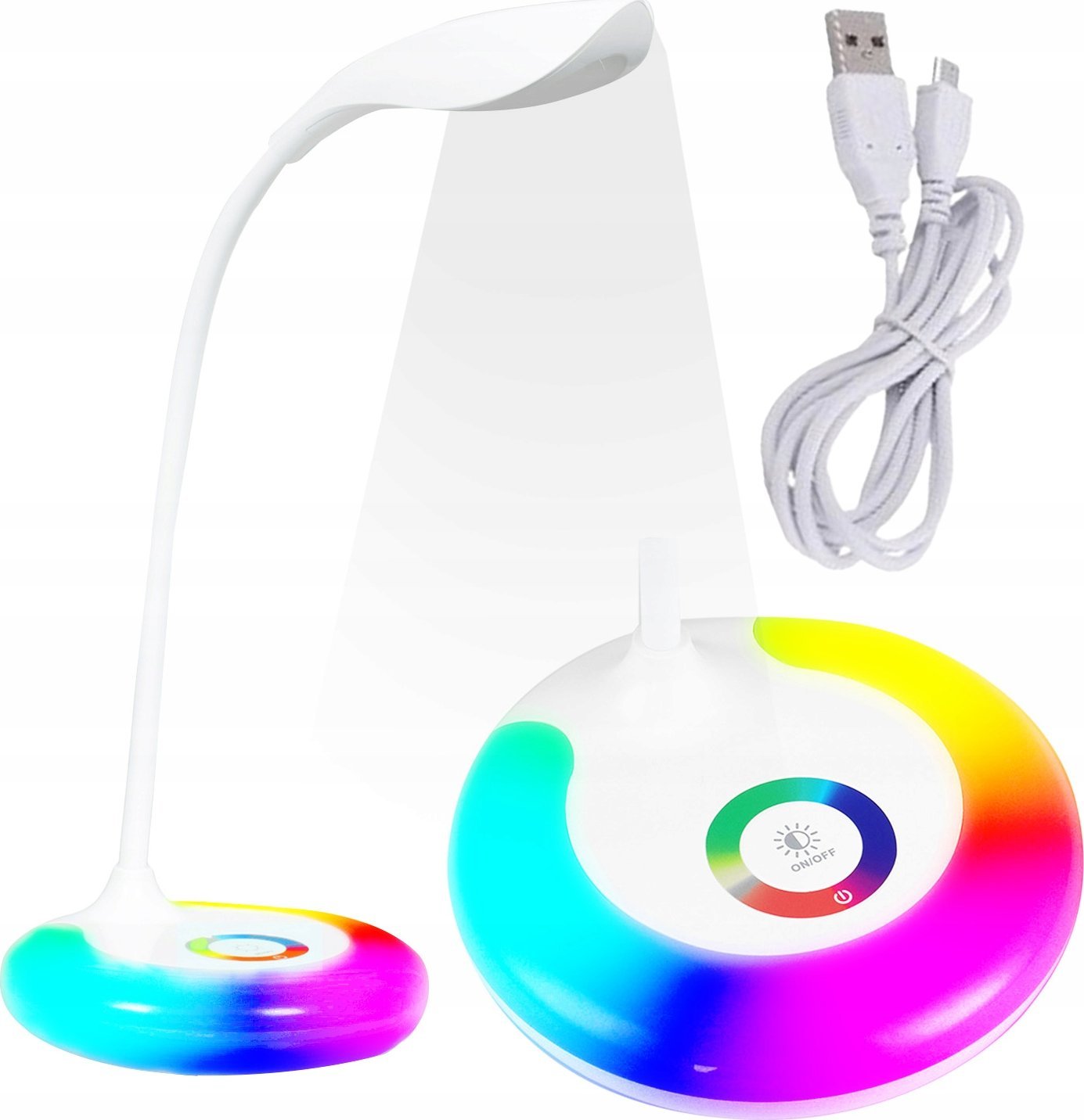 Lampka biurkowa Logit biała (5905370209983)