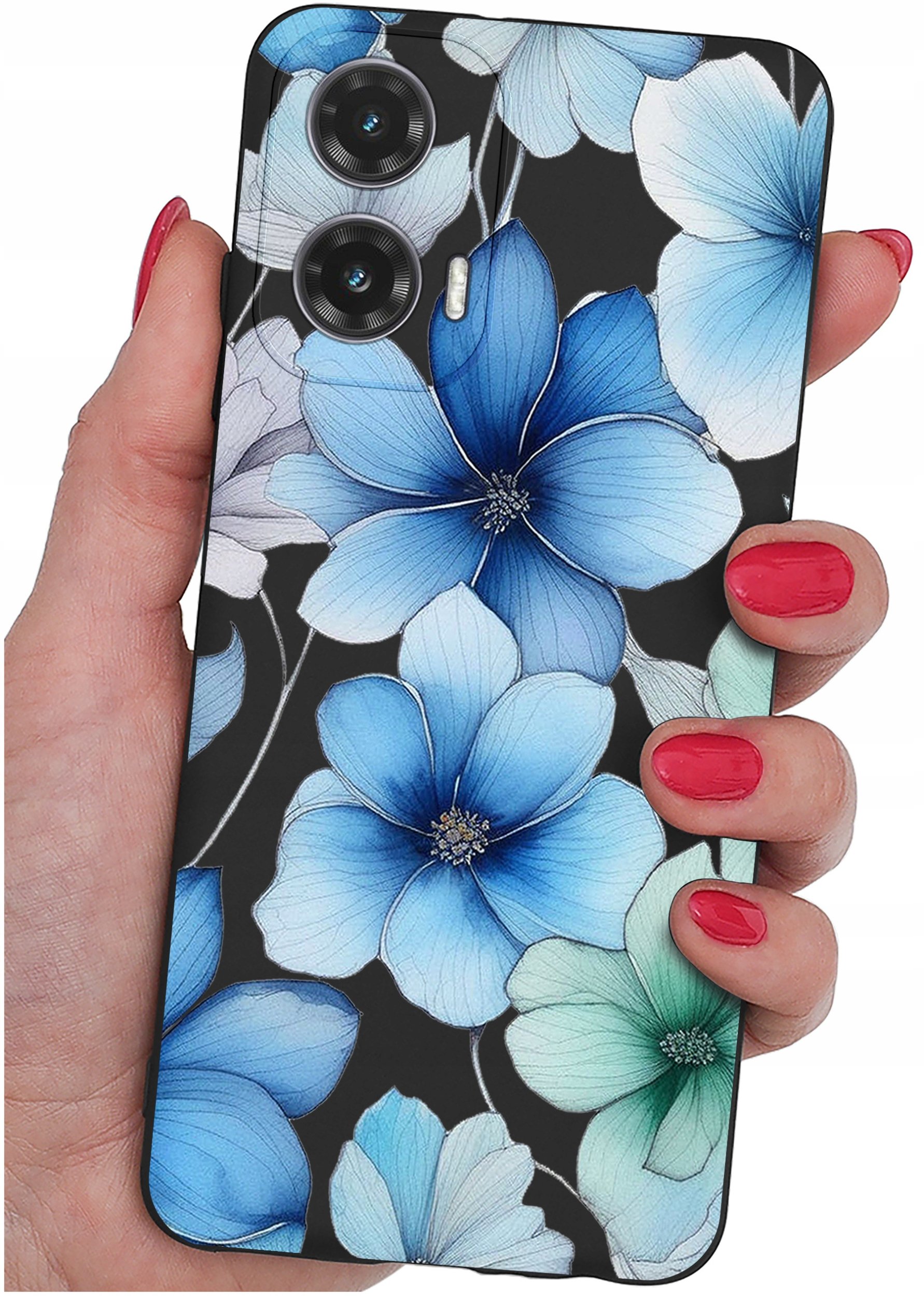 Etui do Motorola Moto G35 5G WZORY |SILIKONOWE MATT CASE + SZKŁO 9H