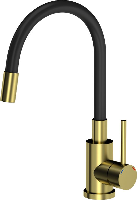 Bateria kuchenna Steiner Maggie stojąca czarny z elementami wykończonymi złotym (84818011)