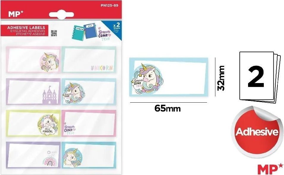 HENRY Naklejki na zeszyty Jednorożce