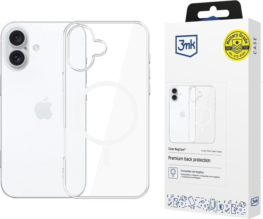 3MK Etui Clear MagCase do Apple iPhone 16 Plus