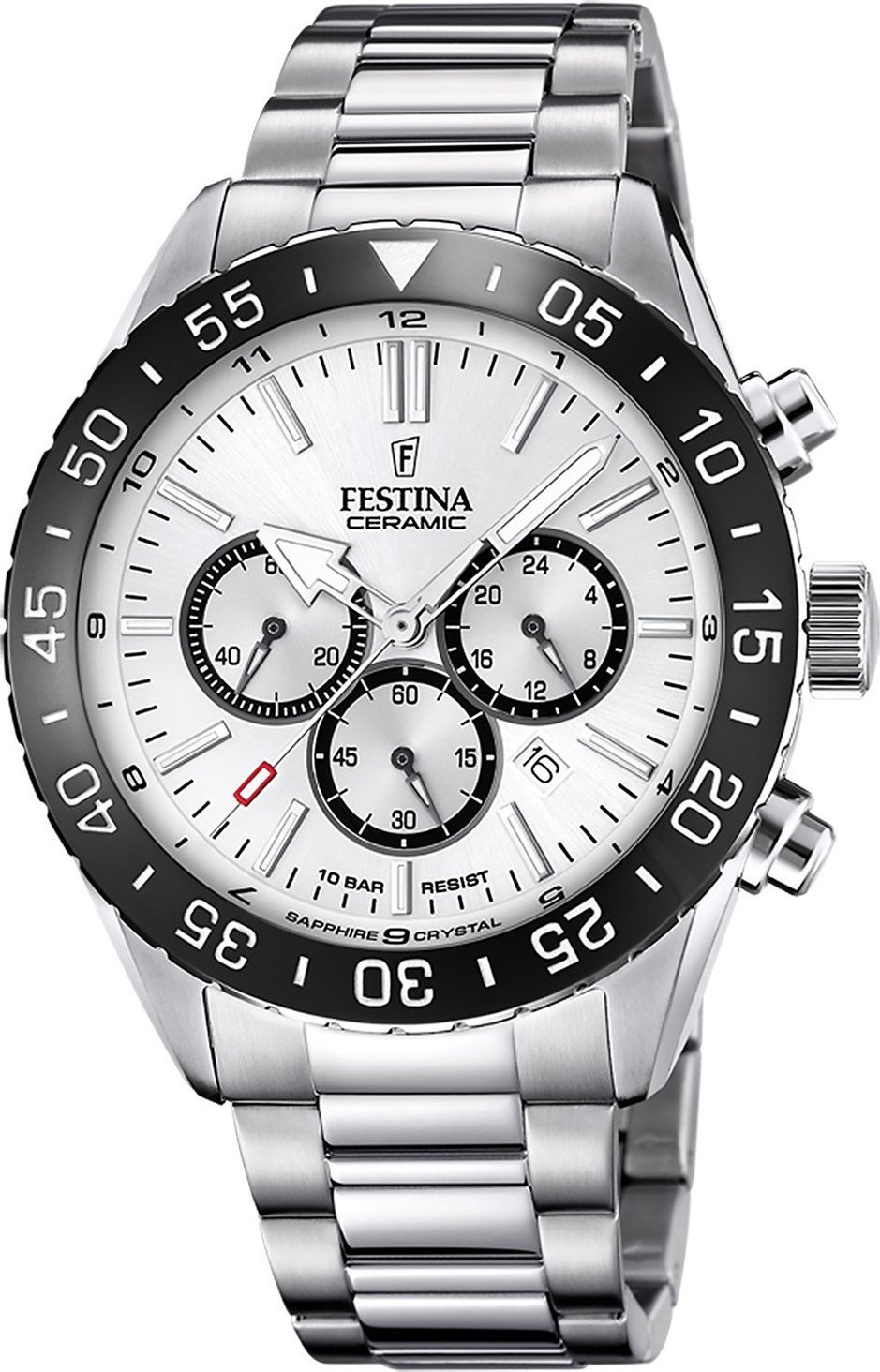 Zegarek Festina Zegarek męski Festina F20575-1 srebrny