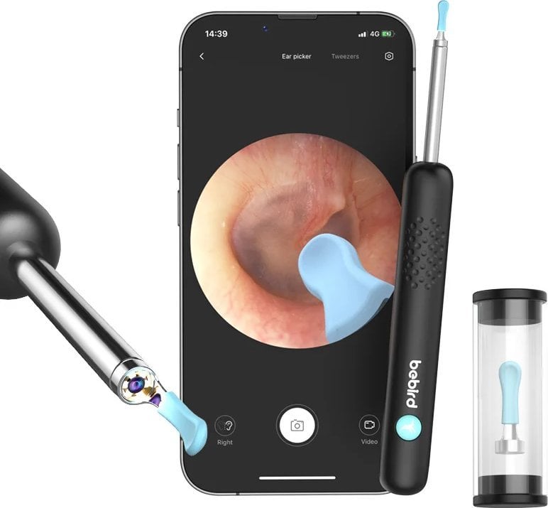 Bebird Otoskop z kamerą do czyszczenia uszu Bebird R1 (czarny)