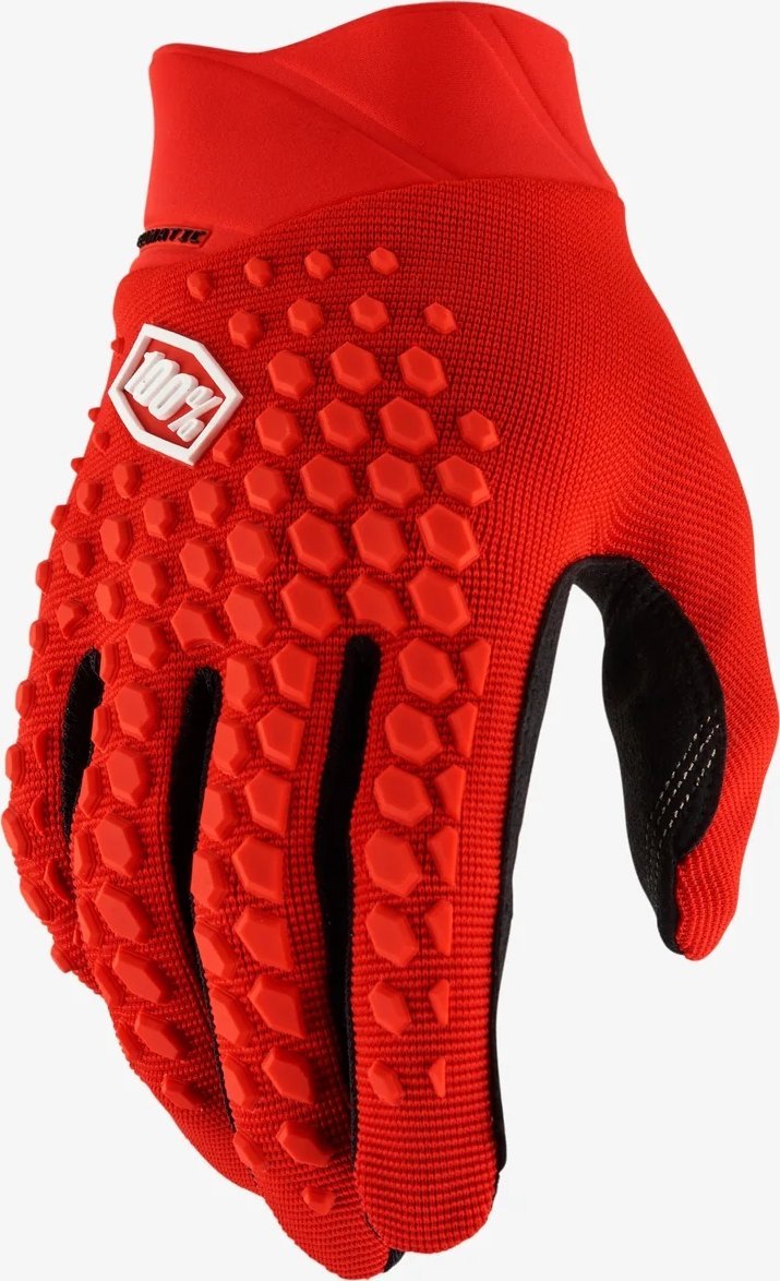 100% Rękawiczki 100% GEOMATIC Gloves Red - XXL (długość dłoni 209-216 mm) (NEW 2022)