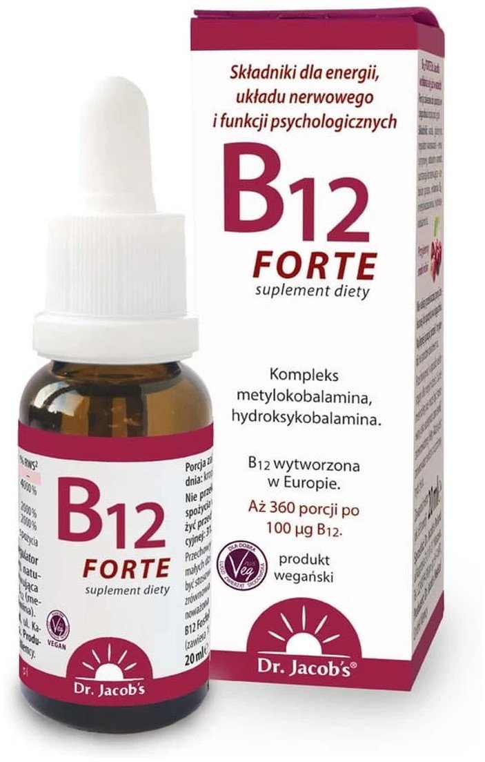 DR JABOB'S_Witamina B12 Forte suplement diety w kroplach 20ml