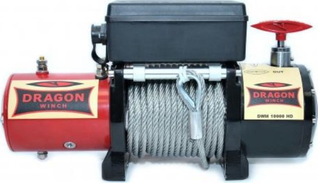 Wyciągarka elektryczna DWM 10000 HD 12V, uciąg 4536 kg, lina 24 m (lina stalowa)