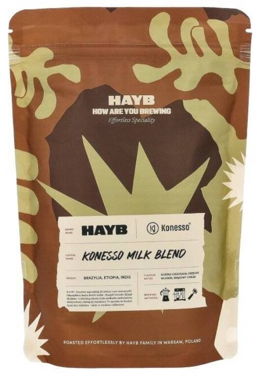 Kawa ziarnista HAYB Konesso Milk Blend 250 g