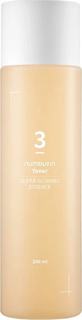 Numbuzin No.3 Super Glowing Essence Toner rozświetlający tonik-esencja do twarzy 200ml