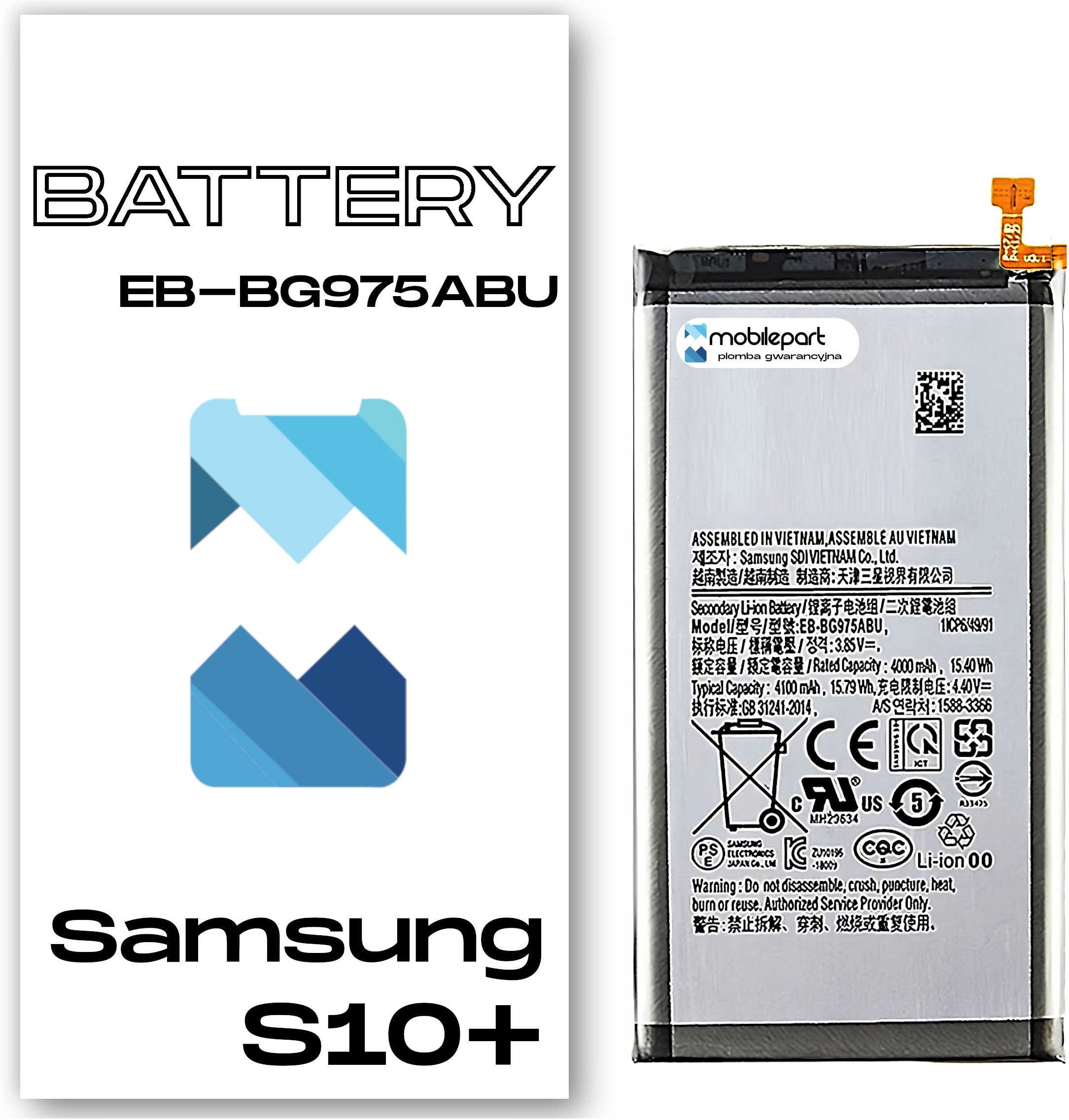 Bateria do Samsung Galaxy S10+ Plus Świeżej Produkcji Nowy Akumulator