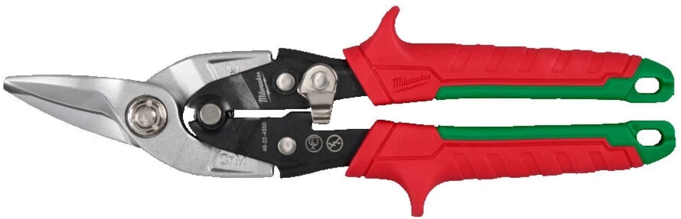 Milwaukee right-hand cutting tin snips