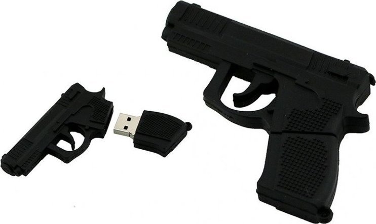 Pendrive Dr. Memory PENDRIVE USB SZYBKI FLASH DRIVE ULTRA PAMIĘĆ ZAWIESZKA PREZENT PISTOLET 8GB