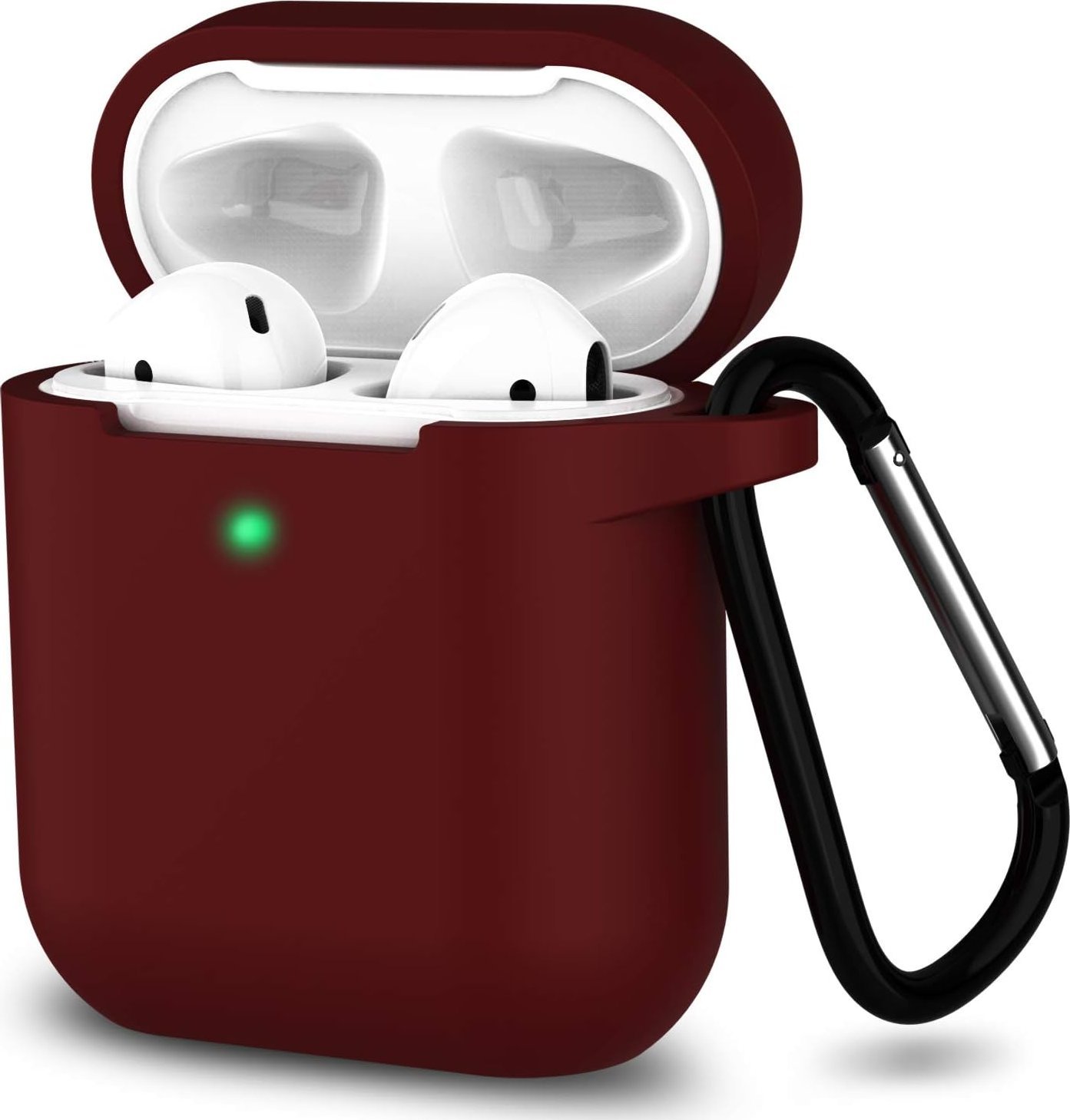 Vanfone Vanfone Etui silikonowe do Apple AirPods 1/2, bordowe (VANAX53004)