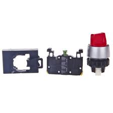 Spamel Przełącznik 2 położeniowy pokrętło 22mm czerwony 1Z bez samopowrotu (ST22-P.C-10)