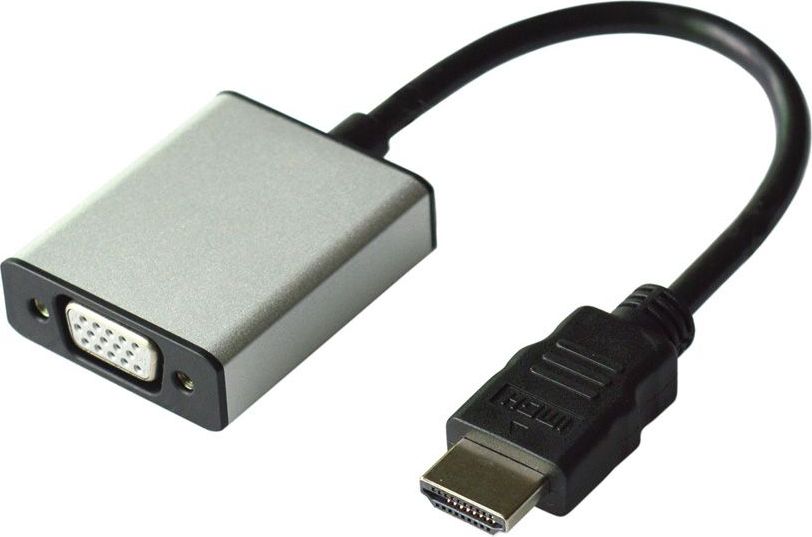 Adapter AV Value HDMI - D-Sub (VGA) + Jack 3.5mm srebrny (12.99.3119)