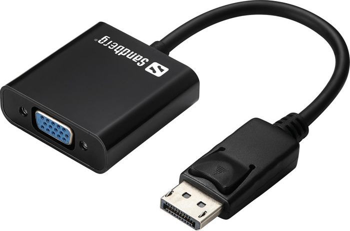 Adapter AV Sandberg DisplayPort - D-Sub (VGA) czarny (50843)