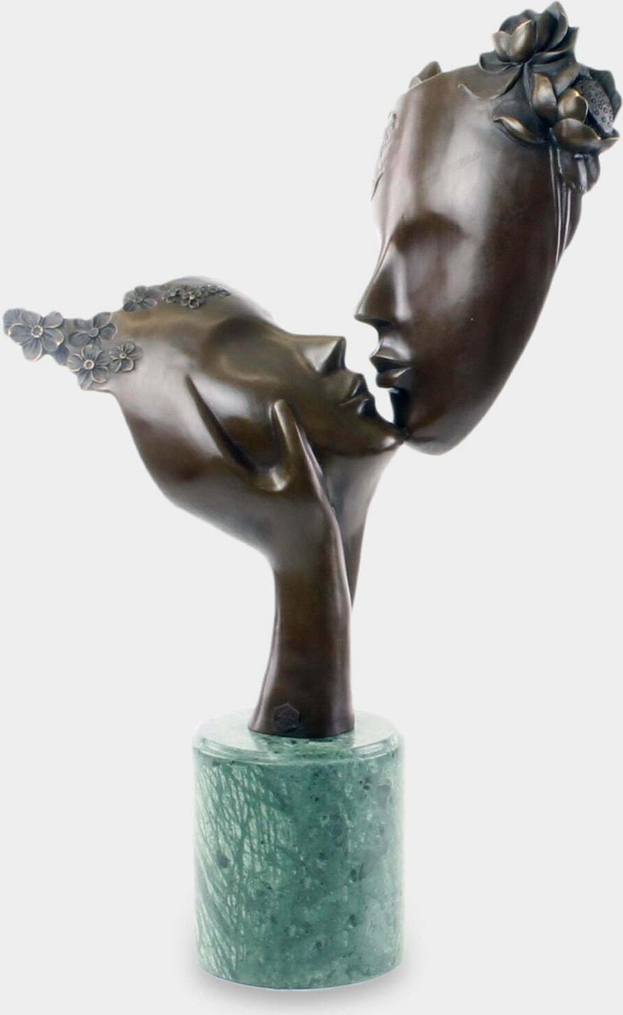 rzezbyzbrazu Pocałunek Abstrakcyjna Rzeźba z Brązu