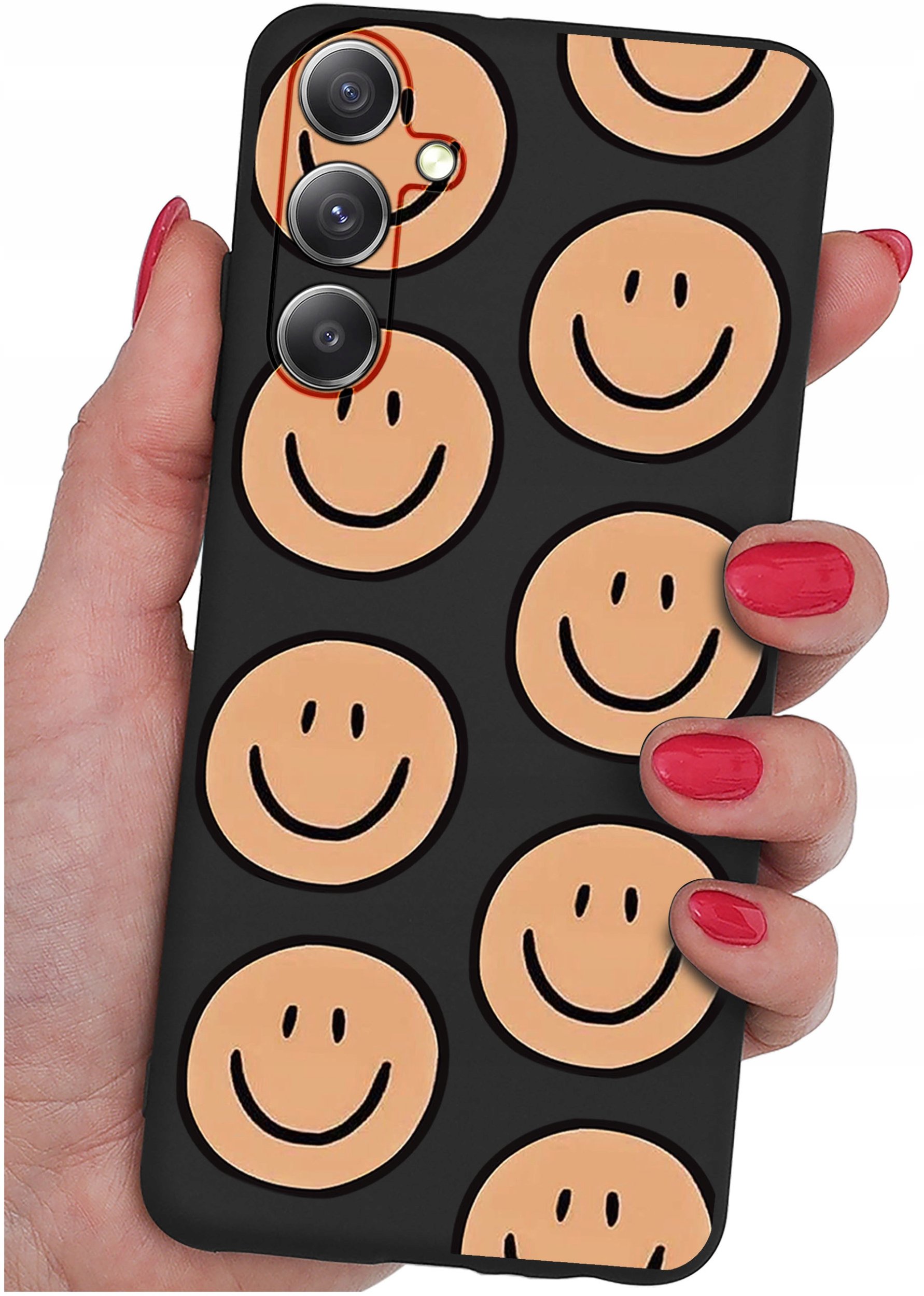 Etui do Samsung Galaxy S24 FE WZORY |SILIKONOWE MATT CASE + SZKŁO 9H