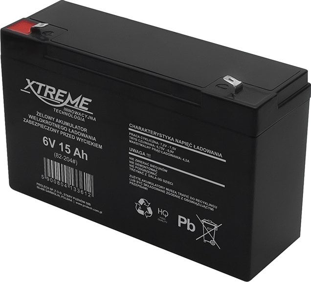 Blow Akumulator żelowy 6V 15Ah XTREME