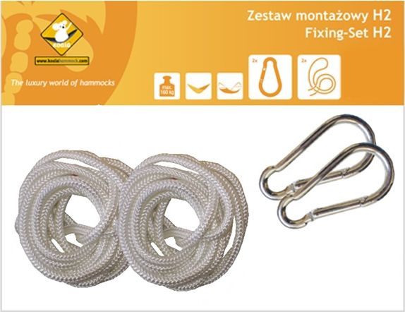 Koala Zestaw montażowy H2_2 do hamaków, biały (koala/zh2_2)