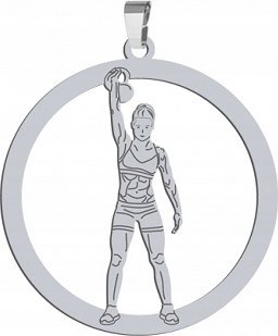 Radziszewska Srebrna Zawieszka Kettlebell CrossFit GRAWER DEDYK