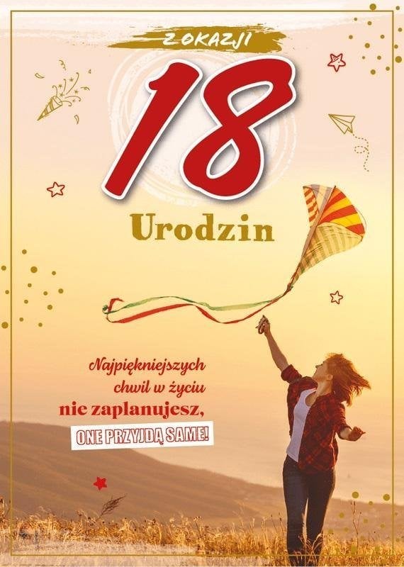 Karnet Urodziny 18