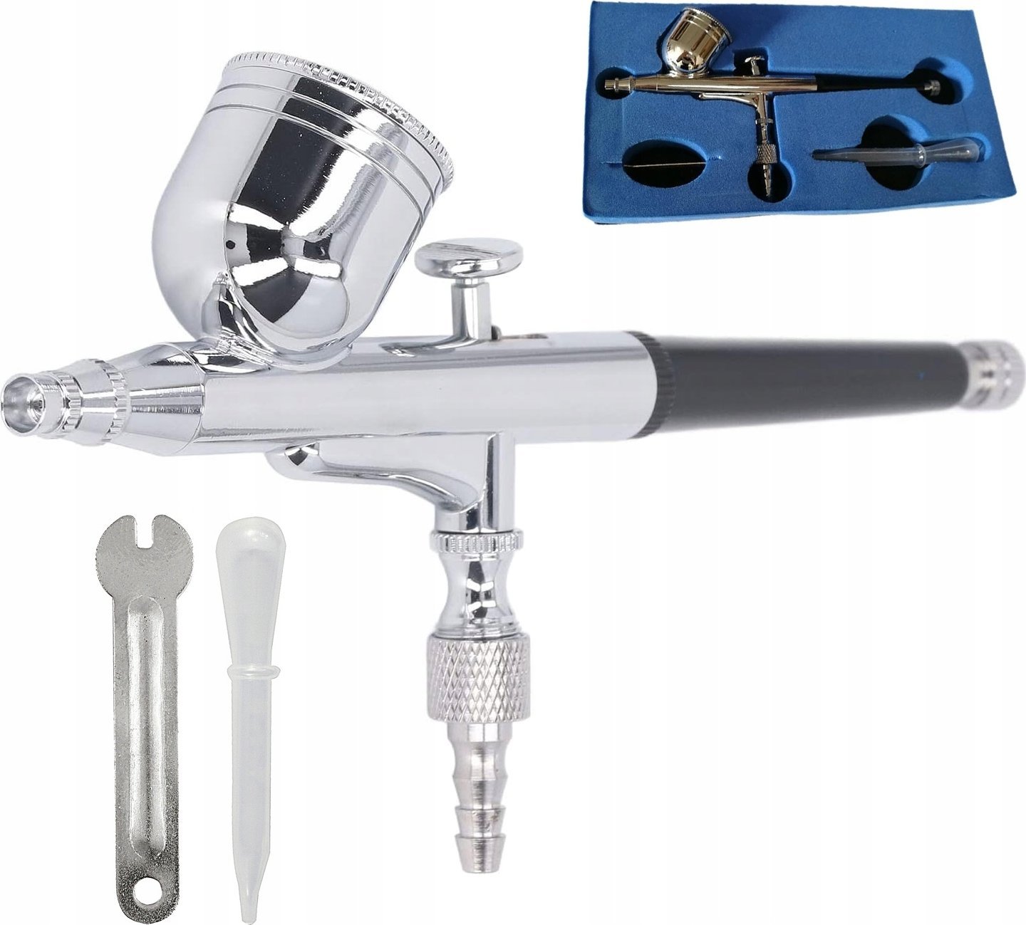 Rosfix AEROGRAF LAKIERNICZY MALARSKI PISTOLET PRECYZYJNY MODELARSKI DYSZA 0,5 MM