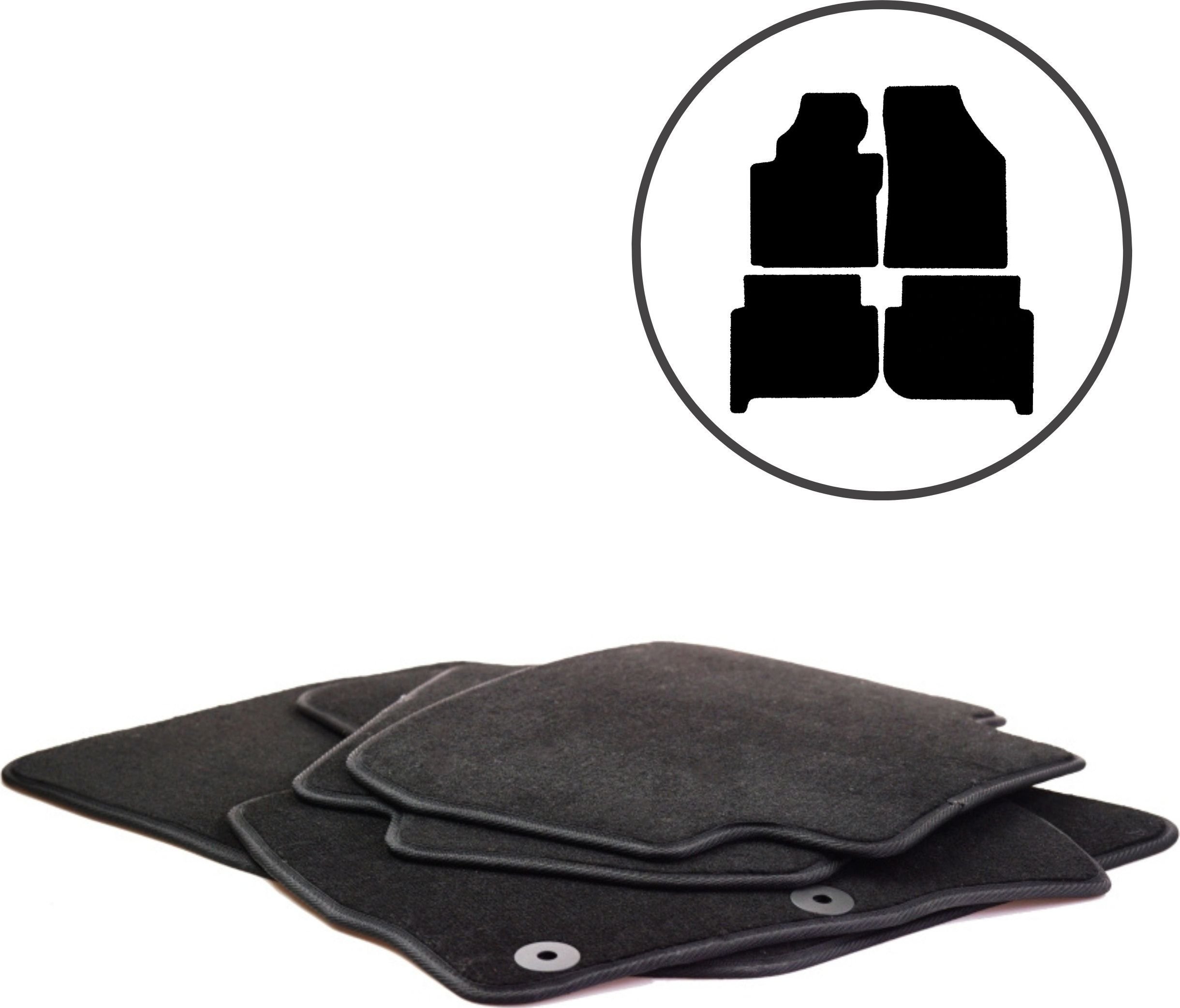 Dikel Dywaniki samochodowe 4szt. VW Touran 2003-2015