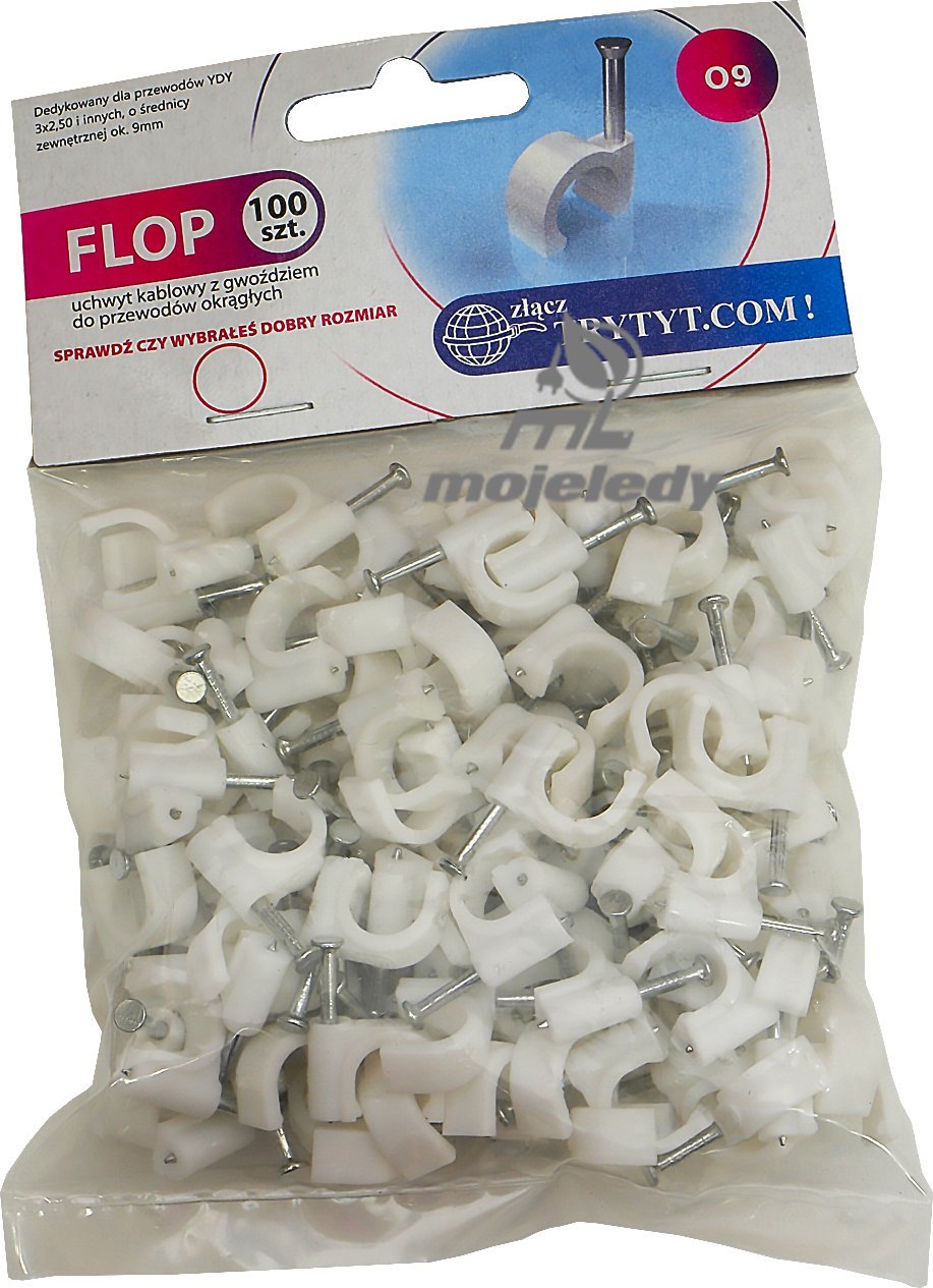 Baks Uchwyt FLOP 09 100 szt. op 9x10