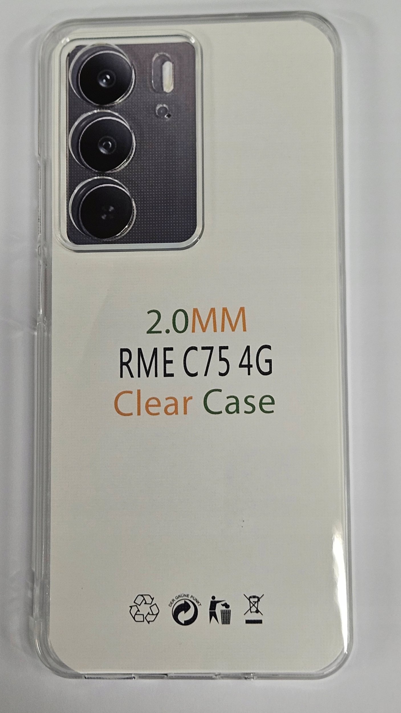 Futerał CLEAR CASE 2 mm do REALME C75 (camera protection) transparentny