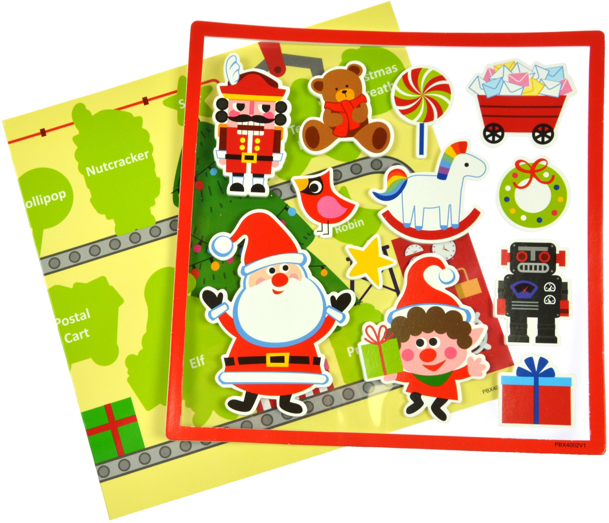 Świąteczne naklejki z planszą